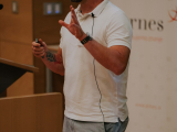 Tomaž Zaman presenting about his CPE/Router